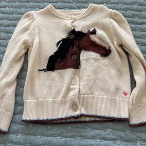 PINK CHICKEN 4Y Horse Button Sweater AMAZING PRICE